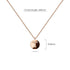 Solid 925 Sterling Silver Initial Alphabet Personalised Disc Necklace